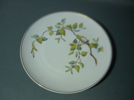 KPM Berlin. Plate with birch branch. First-grade q