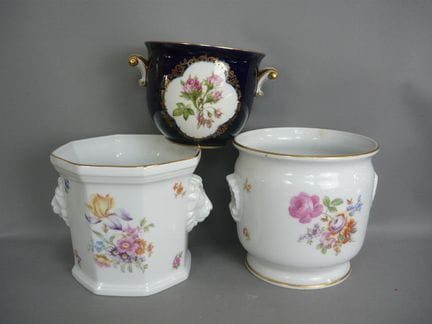 Three large planters. 20th century. Height up to 1