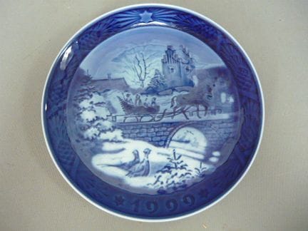 10 Royal Copenhagen Christmas plates from the 1970