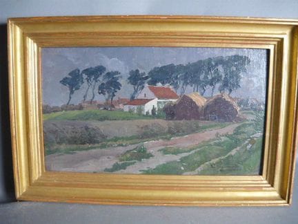 Wilhelm Hambüchen (1869–1939). Landscape with Buil