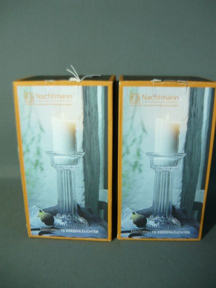 Nachtmann. Juego de candelabros. Altura: 26 cm. GL