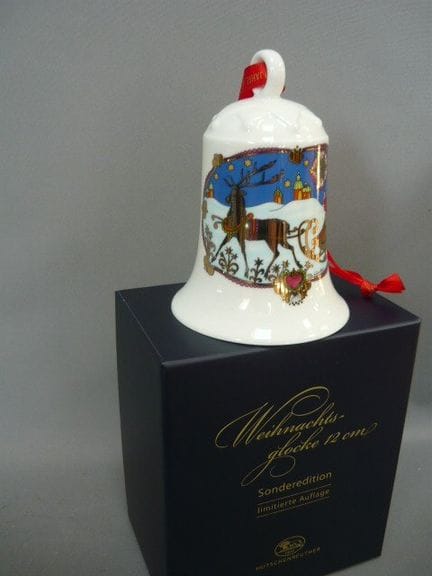 Large Christmas bell in an elegant box. Hutschenre