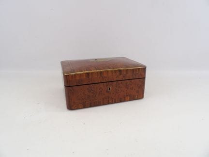 E. BONHOMME - Wood and brass marquetry sewing kit 