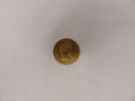 Moneta da 10 franchi in oro del 1855 (condizioni d