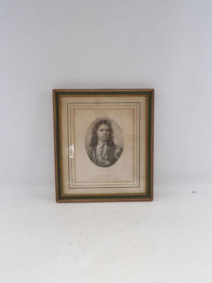 Engraving under glass, "Portrait of Jean Barth aft
