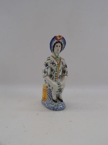 FERRIERE LA PETITE - Polychrome earthenware mustar