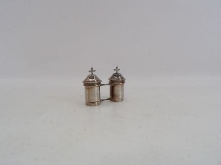 Pyxide en argent poinçon minerve à décor de frise 