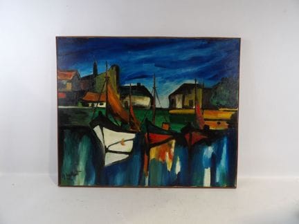 André VAILLANT – Öl auf Leinwand „Petit-Fort-Phili