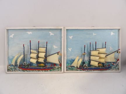 MARINE DE DUNKERQUE – Ein Paar Reliefbilder, die e