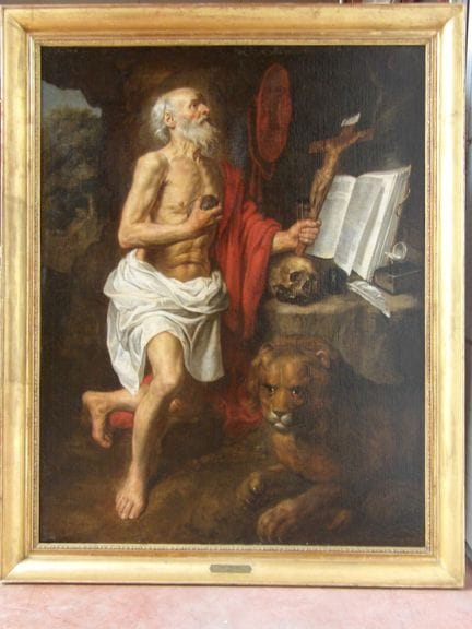 Pieter VAN LINT (1607–1690), Saint Jerome in Praye