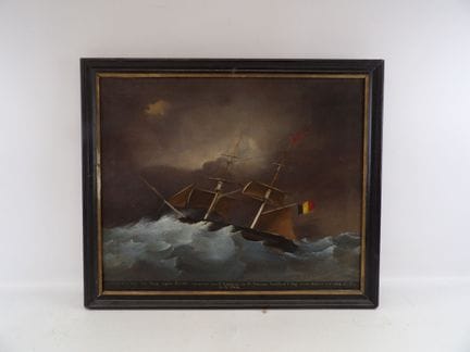MARINE – EX-VOTO 8. April 1840, Öl auf Leinwand „S