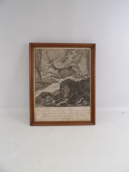 Johann Elias RIDINGER (c. 1698–1767) — print on pa