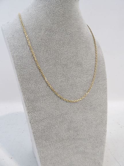 Chaîne en or jaune 18K. POids : 7.60Gr (état d'usa