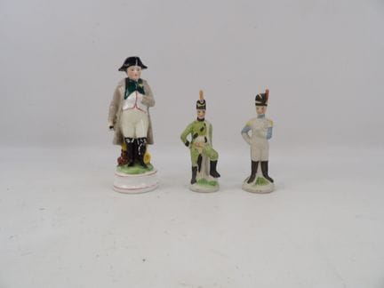 Set consisting of a Staffordshire porcelain figuri
