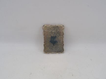 Etui à carte de visite en argent de forme chantour