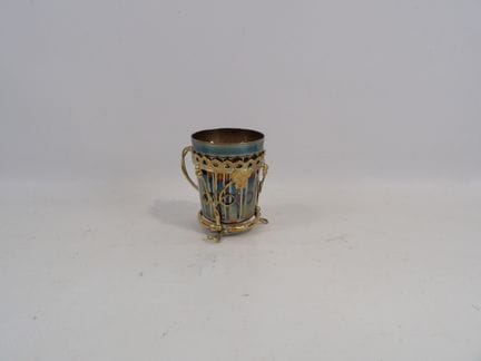 Art Deco-style silver goblet with a Minerva hallma