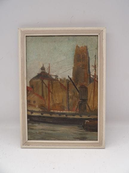 JAMOIS, Edmond (1876–1975) – Öl auf Leinwand „Dünk