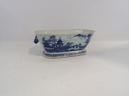 Porzellan-Gemüseschale mit blau-weißem Dekor, das 