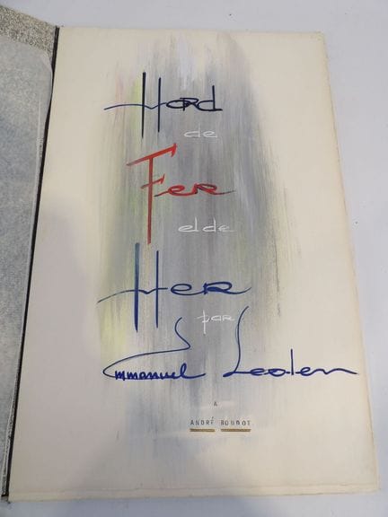 Emmanuel LOOTEN, "Hord de Fer et de Mer," a bookle