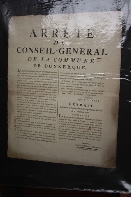 DU KERQUE - set of 2 posters: 1 decree from the Ge