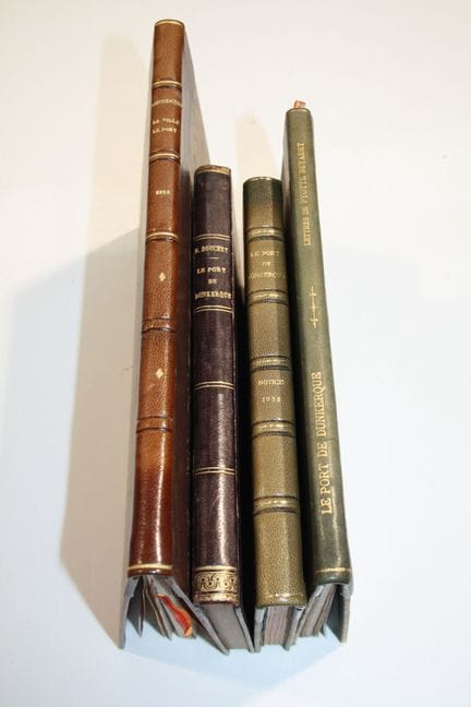 Set of 4 books on the port of Dunkirk, including a