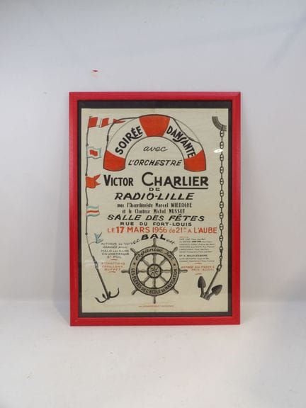 Poster for a "dance evening with the Victor Charli