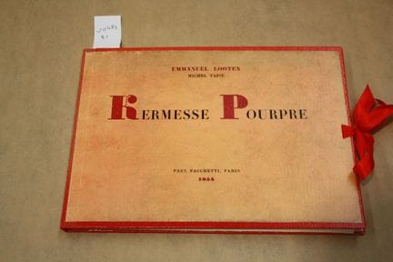 LOOTEN - First edition of "Kermesse pourpre," a bo
