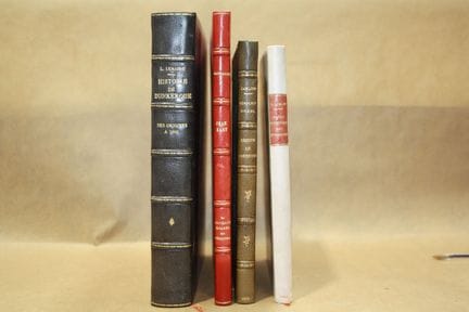 Set of 4 books: "History of Dunkirk":
- L. Lemaire