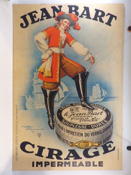JEAN BART - Advertising Poster  "Waterproof Shoe P
