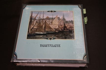 A binder containing approximately 380 postcards of