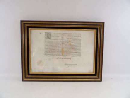 LETTER OF MARK - An exceptional and rare letter of