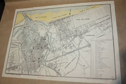 Set of 4 maps of the Dunkirk metropolitan area in 