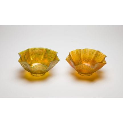 Paralumi in vetro Favrile di Louis Comfort Tiffany
