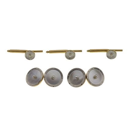 Ensemble de boutons de chemise et de boutons de ma