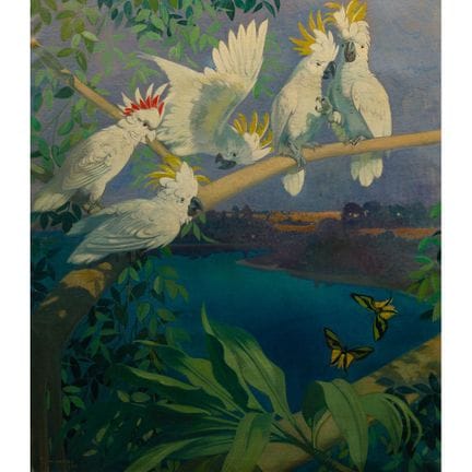 Julius Moessel (German, 1871-1957) Oil on Canvas  