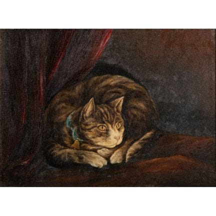 Unknown Artist (American, 19th Century) Oil on Boa