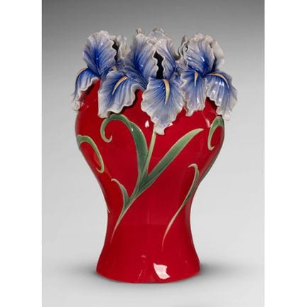 Vaso in porcellana “Royal Iris” della collezione F