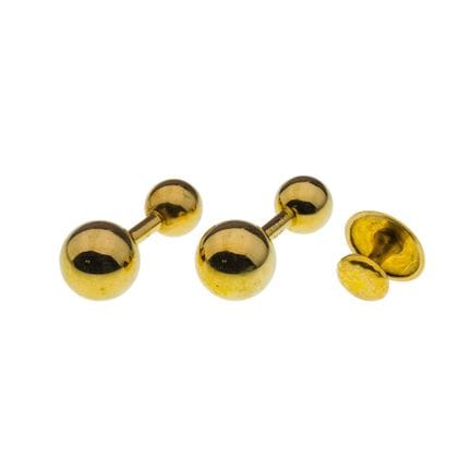 Boutons de manchettes Cartier en or jaune 14 carat