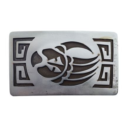 Boucle de ceinture en argent sterling de la marque
