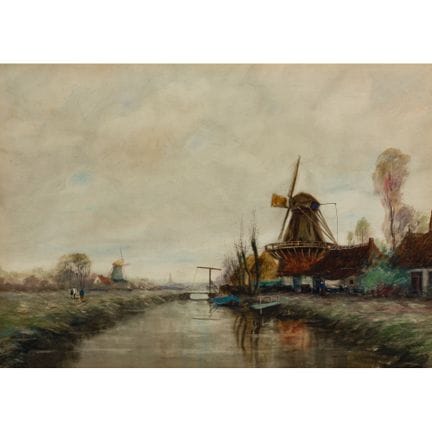 E. Herdle (Continental School, 20th Century) Mixed