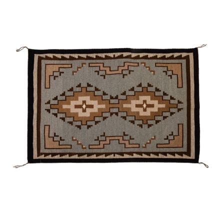 Tappeto in lana Navajo (Dine) “Two Grey Hills”  

