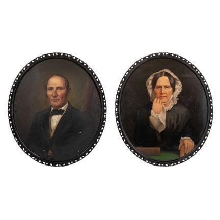 Unknown Artist (19th Century) Oils on Canvas  

(2