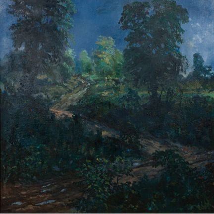 James Cook (American, b.1947) 'Storm on a Country 