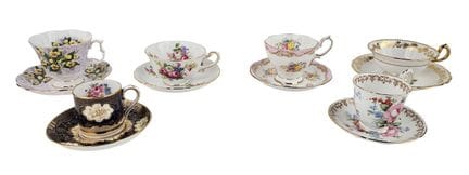 Siebenundzwanzig englische Porzellan-Teetasse