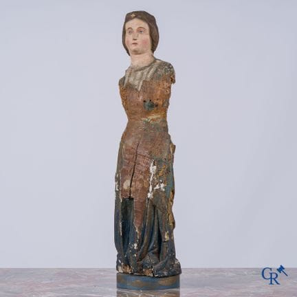 Oggetti religiosi. Statua da processione in legno 
