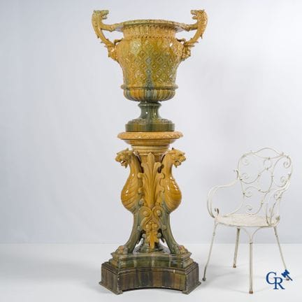 Massier. Eccezionale vaso interamente realizzato i