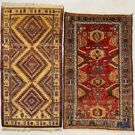 Tappeti orientali. 2 tappeti persiani antichi anno