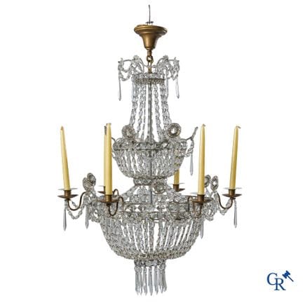 Lampadario decorativo "Sac à perles" a 5 bracci. A