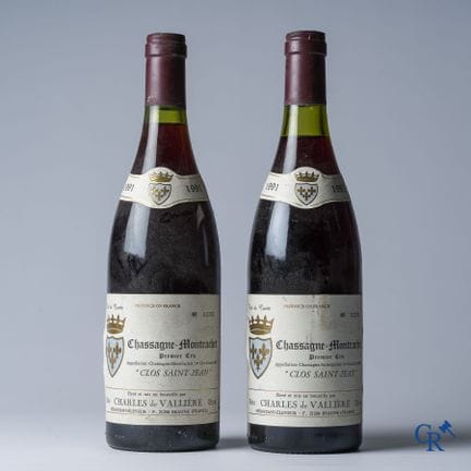Vini. 2 bottiglie di Chassagne-Montrachet Premier 