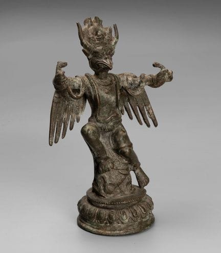 Figurine de Garuda en bronze, Népal, XVIIIe siècle